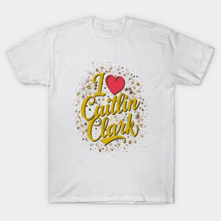 I love Cailtin Clark 22 stars decorations effect T-Shirt